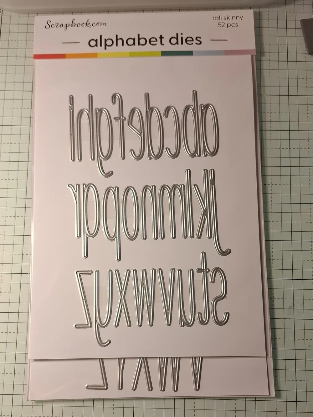 Scrapbook Tall Skinny Alphabet Dies - Upper And Lower case Letter Set